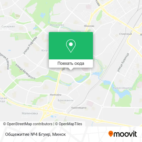 Карта Общежитие №4 Бгуир