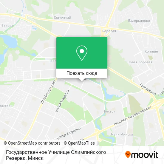 Карта Государственное Училище Олимпийского Резерва