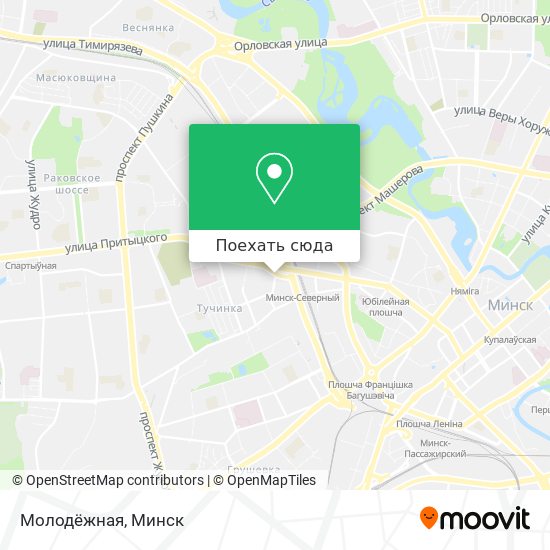 Карта Молодёжная