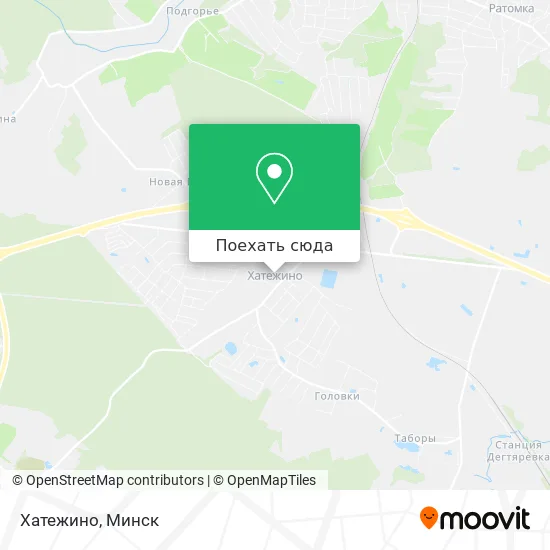 Карта Хатежино