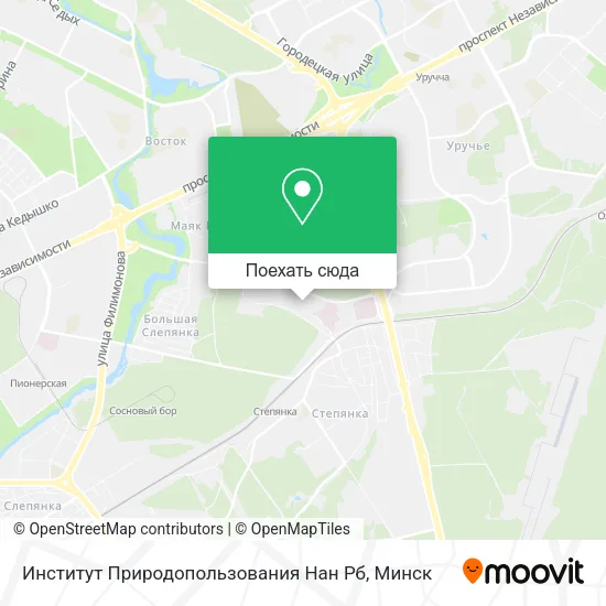 Карта Институт Природопользования Нан Рб