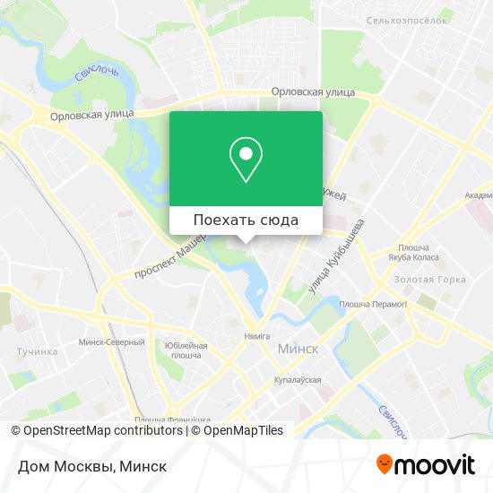 Карта Дом Москвы