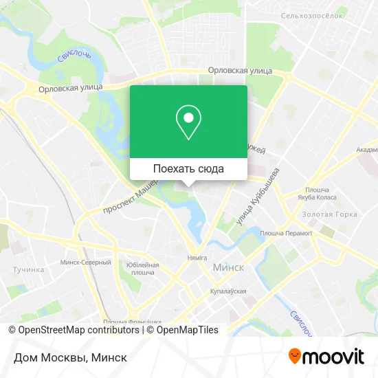 Карта Дом Москвы