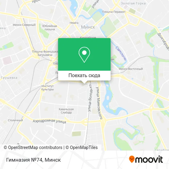 Карта Гимназия №74