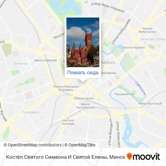 Карта Костёл Святого Симеона И Святой Елены