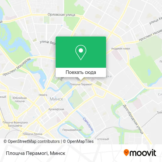 Карта Плошча Перамогі