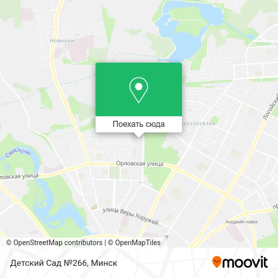 Карта Детский Сад №266
