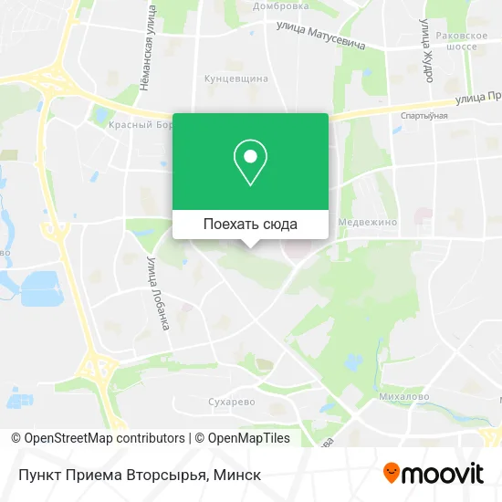 Карта Пункт Приема Вторсырья
