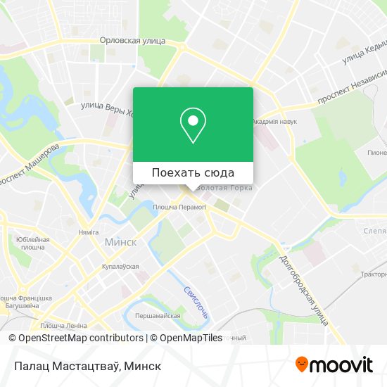 Карта Палац Мастацтваў