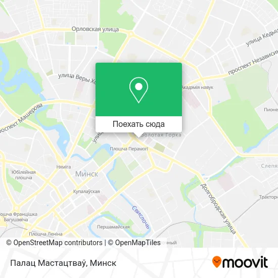 Карта Палац Мастацтваў