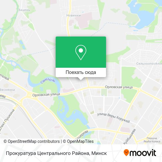 Карта Прокуратура Центрального Района