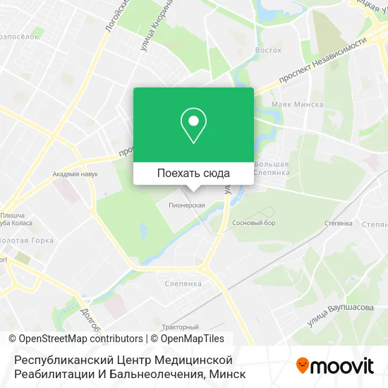 Карта Республиканский Центр Медицинской Реабилитации И Бальнеолечения