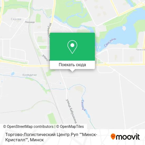 Карта Торгово-Логистический Центр Руп ""Минск-Кристалл""