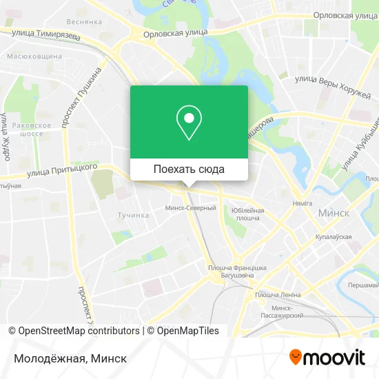Карта Молодёжная