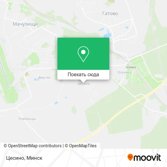 Карта Цесино