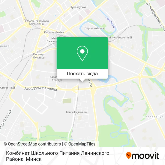 Карта Комбинат Школьного Питания Ленинского Района