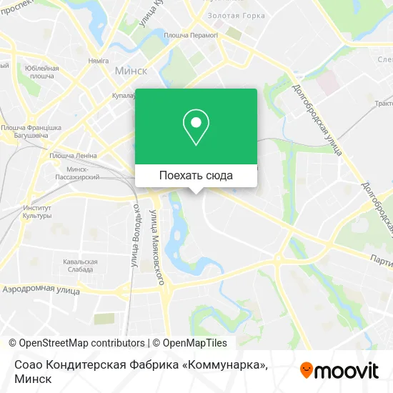 Карта Соао Кондитерская Фабрика «Коммунарка»