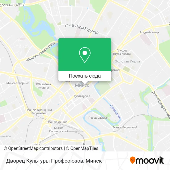 Карта Дворец Культуры Профсоюзов
