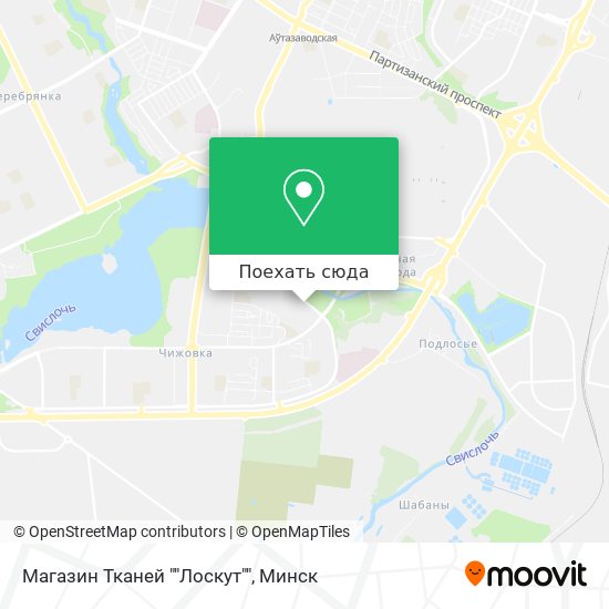 Карта Магазин Тканей ""Лоскут""