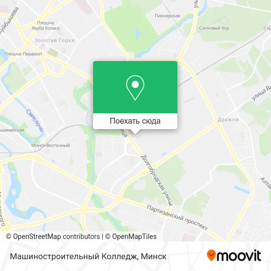 Карта Машиностроительный Колледж