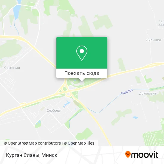 Карта Курган Славы