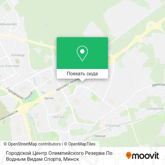 Карта Городской Центр Олимпийского Резерва По Водным Видам Спорта