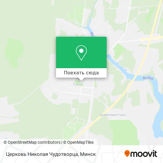 Карта Церковь Николая Чудотворца