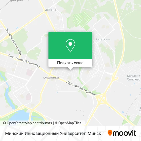 Карта Минский Инновационный Университет