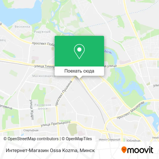 Карта Интернет-Магазин Ossa Kozma