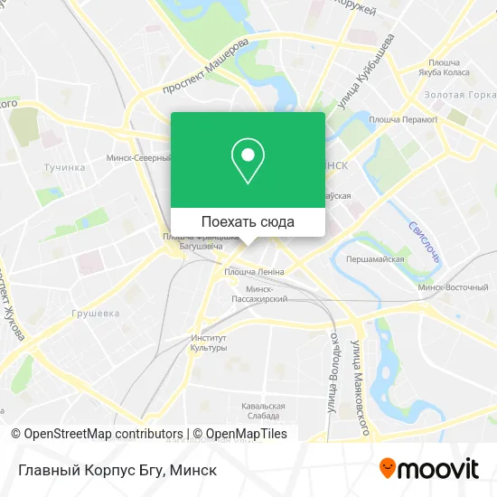 Карта Главный Корпус Бгу