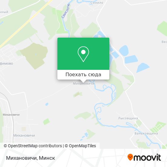 Карта Михановичи