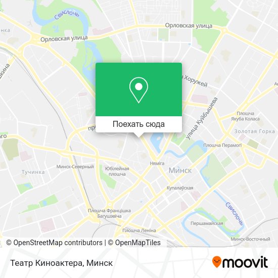 Карта Театр Киноактера