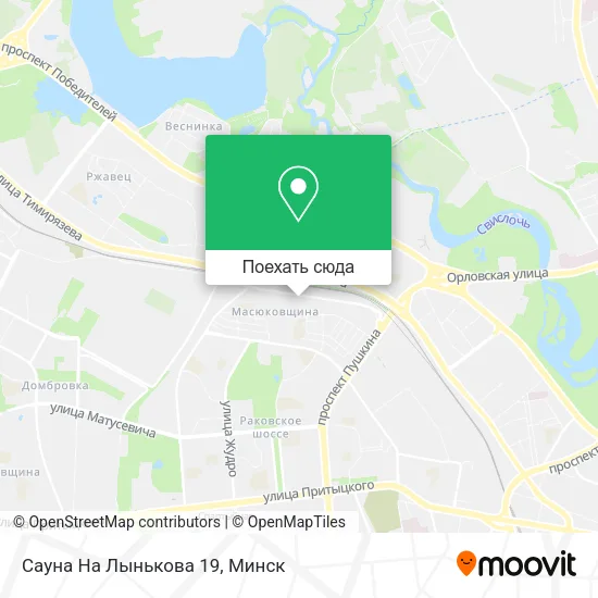 Карта Сауна На Лынькова 19