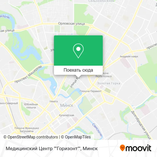 Карта Медицинский Центр ""Горизонт""