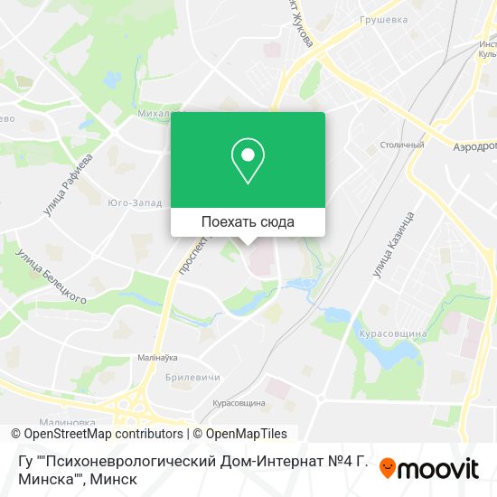 Карта Гу ""Психоневрологический Дом-Интернат №4 Г. Минска""