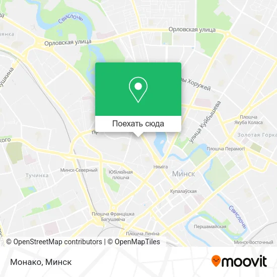 Карта Монако