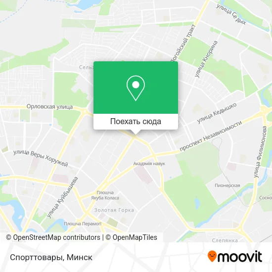 Карта Спорттовары