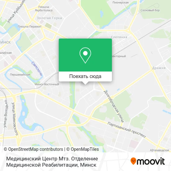 Карта Медицинский Центр Мтз. Отделение Медицинской Реабилитации