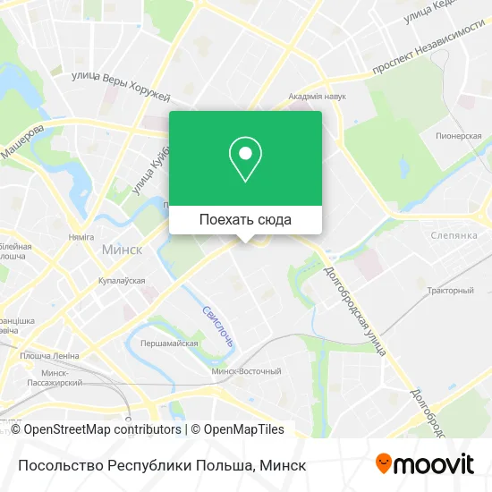 Карта Посольство Республики Польша