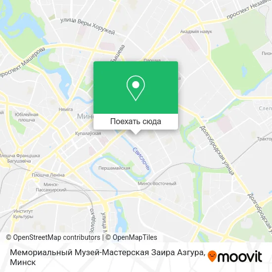 Карта Мемориальный Музей-Мастерская Заира Азгура