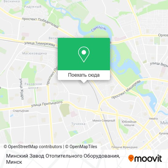 Карта Минский Завод Отопительного Оборудования