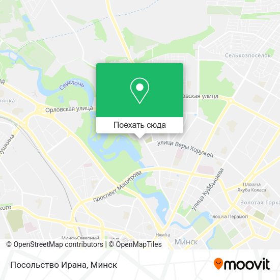 Карта Посольство Ирана