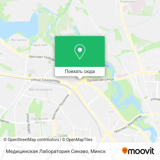 Карта Медицинская Лаборатория Синэво