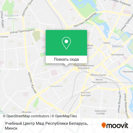 Карта Учебный Центр Мвд Республики Беларусь