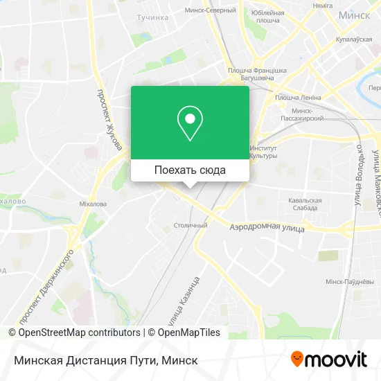 Карта Минская Дистанция Пути