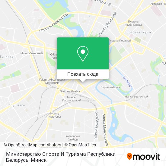 Карта Министерство Спорта И Туризма Республики Беларусь