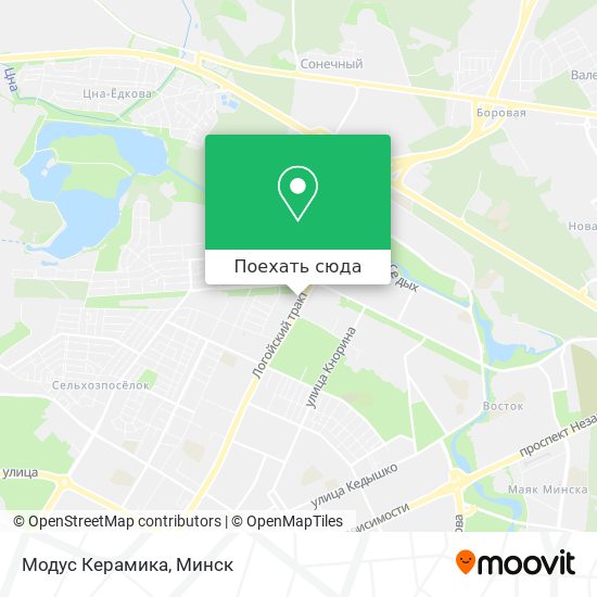Карта Модус Керамика
