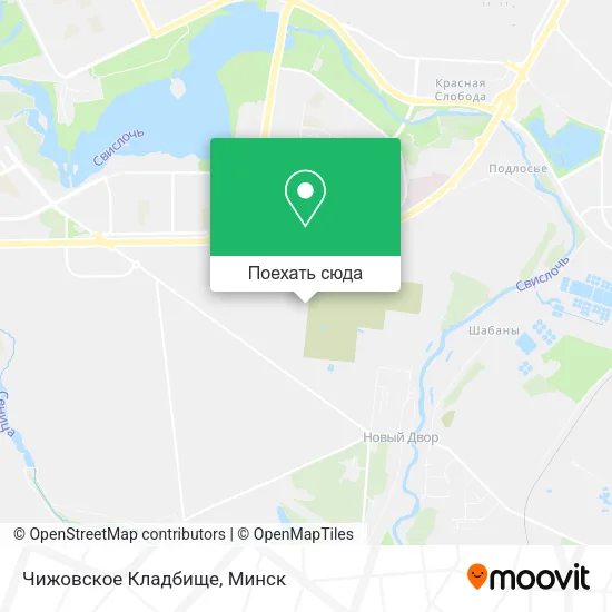 Карта Чижовское Кладбище