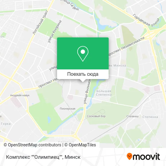 Карта Комплекс ""Олимпиец""