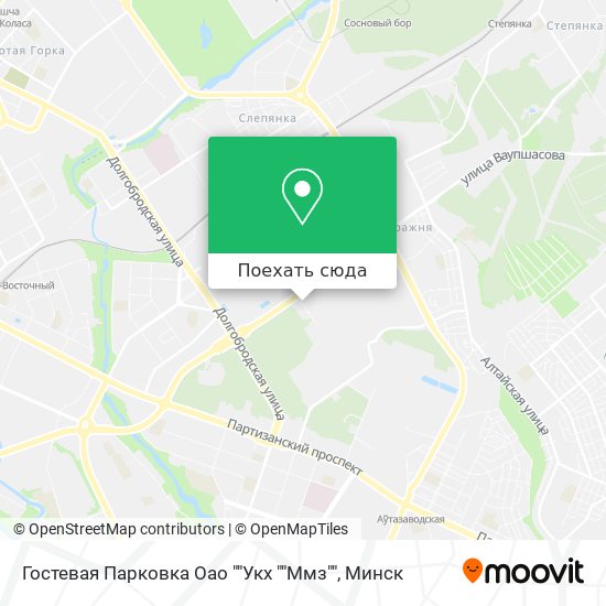 Карта Гостевая Парковка Оао ""Укх ""Ммз""